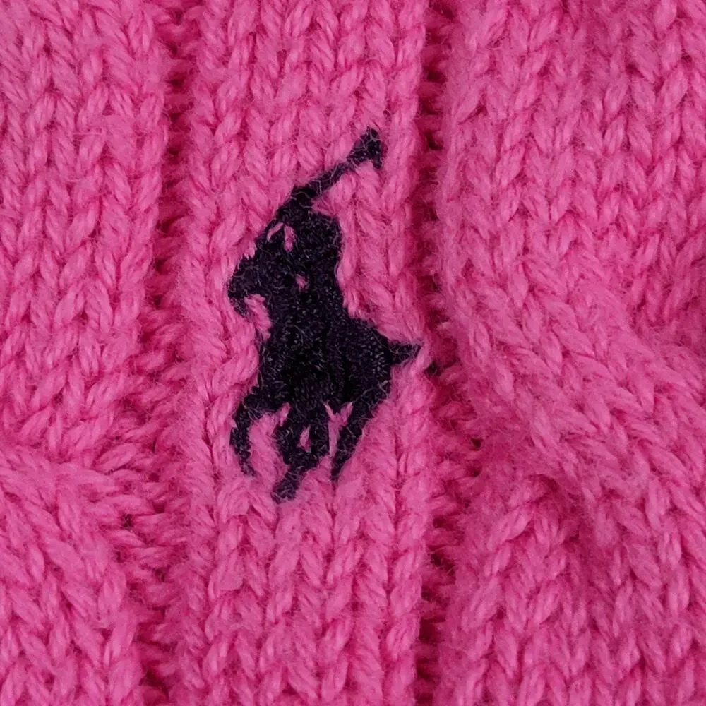 Ralph Lauren Pink Cable Knit Sweater Dress Size 12‎ months